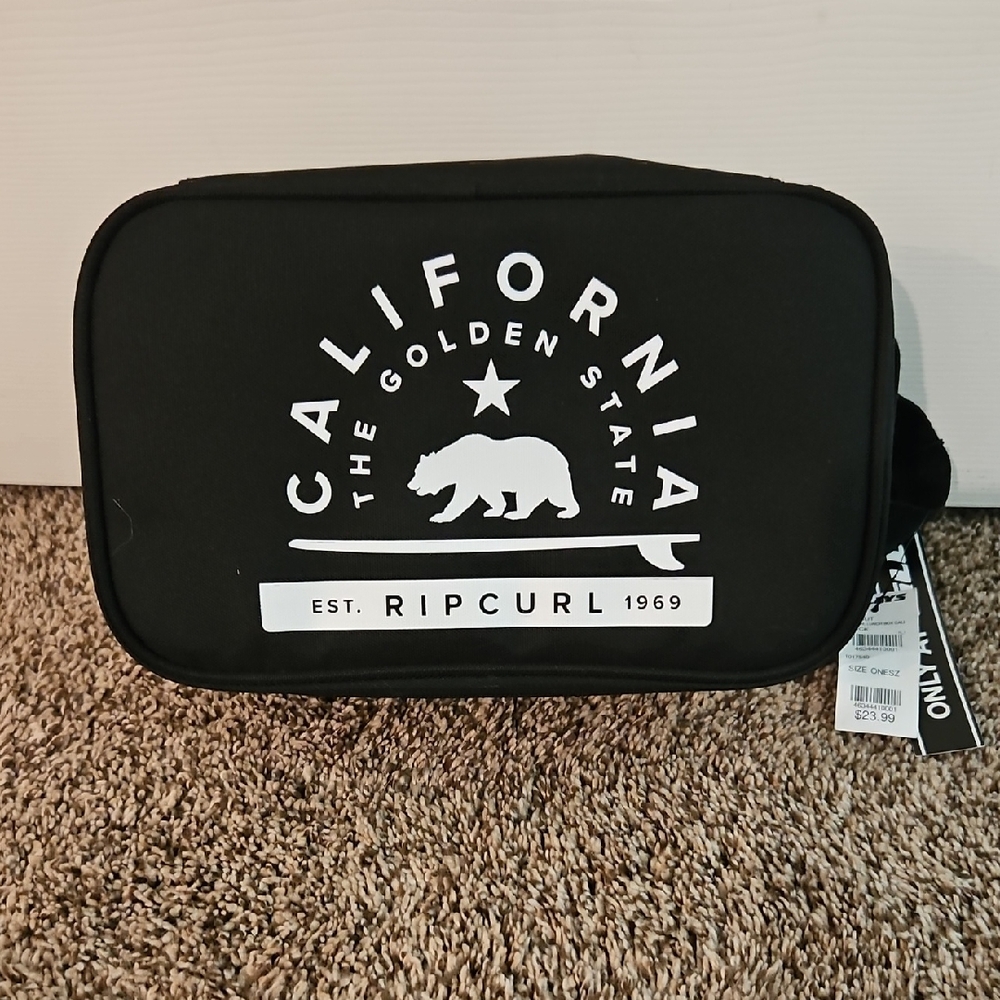 Rip Curl Black California Toiletry Bag
